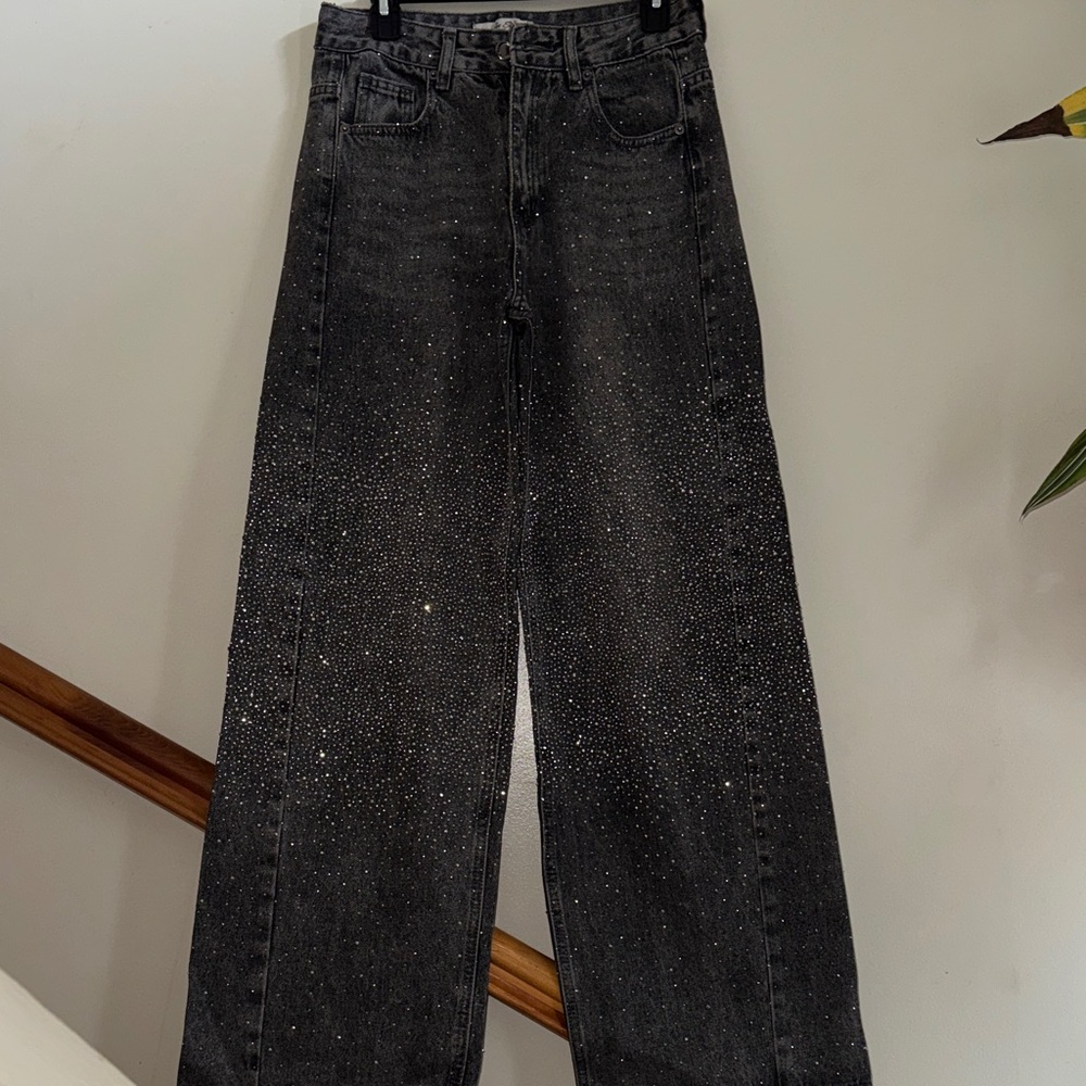 Black Sparkle Women's Jeans